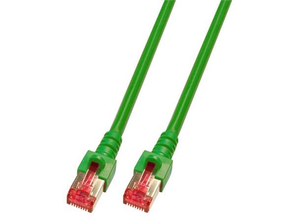 SFTP Patch Cat.6 -  5,0 m Grønn LSZH Nettverkskabel 250MHz 27AWG PiMF 